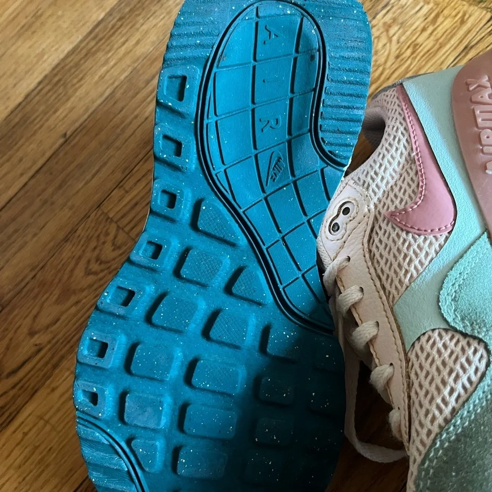 Nike Kids Sneakers - Pink, Green, and White